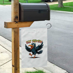 Funny Raven Six Seven Meme Trending Gift Garden Flag TS12 Print Your Wear