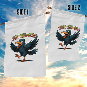 Funny Raven Six Seven Meme Trending Gift Garden Flag TS12 Print Your Wear