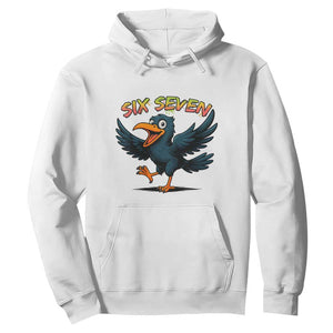 Funny Raven Six Seven Meme Trending Gift Hoodie TS12 White Print Your Wear