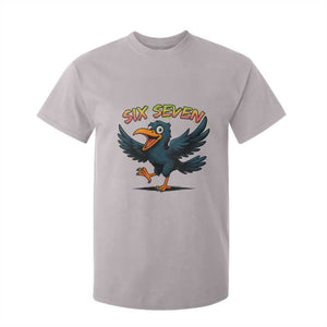 Funny Raven Six Seven Meme Trending Gift T Shirt For Kid TS12 Ice Gray Print Your Wear