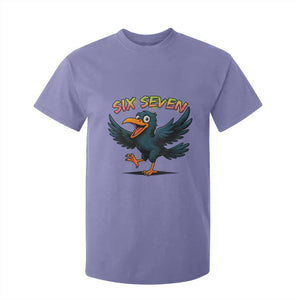 Funny Raven Six Seven Meme Trending Gift T Shirt For Kid TS12 Violet Print Your Wear