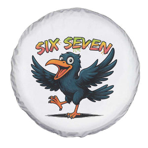 Funny Raven Six Seven Meme Trending Gift Spare Tire Cover TS12 Print Your Wear