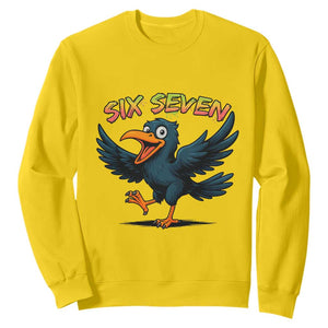 Funny Raven Six Seven Meme Trending Gift Sweatshirt TS12 Daisy Print Your Wear