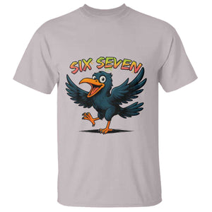 Funny Raven Six Seven Meme Trending Gift T Shirt TS12 Ice Gray Print Your Wear