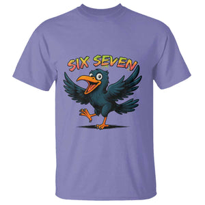Funny Raven Six Seven Meme Trending Gift T Shirt TS12 Violet Print Your Wear