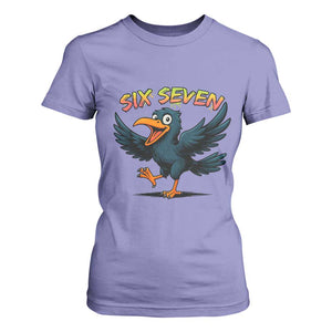 Funny Raven Six Seven Meme Trending Gift T Shirt For Women TS12 Violet Print Your Wear