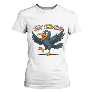 Funny Raven Six Seven Meme Trending Gift T Shirt For Women TS12 White Print Your Wear