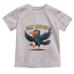 Funny Raven Six Seven Meme Trending Gift Toddler T Shirt TS12 Ice Gray Print Your Wear