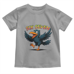 Funny Raven Six Seven Meme Trending Gift Toddler T Shirt TS12 Sport Gray Print Your Wear