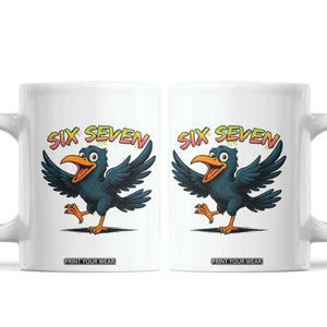Funny Raven Six Seven Meme Trending Gift Coffee Mug TS12 White Print Your Wear