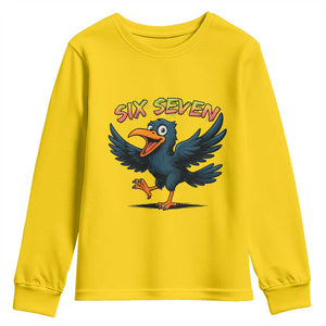 Funny Raven Six Seven Meme Trending Gift Youth Sweatshirt TS12 Daisy Print Your Wear