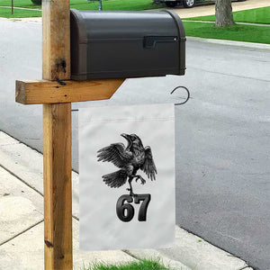 Funny Raven Brainrot Six Seven Meme Gift Garden Flag TS12 Print Your Wear