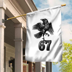 Funny Raven Brainrot Six Seven Meme Gift Garden Flag TS12 Print Your Wear