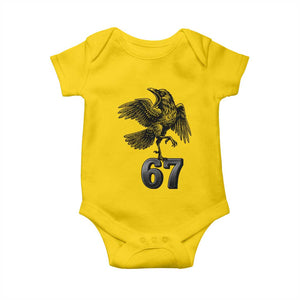 Funny Raven Brainrot Six Seven Meme Gift Baby Onesie TS12 Daisy Print Your Wear