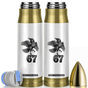 Funny Raven Brainrot Six Seven Meme Gift Bullet Tumbler TS12 White Print Your Wear