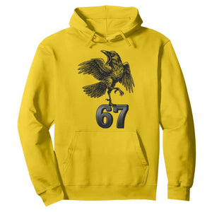 Funny Raven Brainrot Six Seven Meme Gift Hoodie TS12 Daisy Print Your Wear