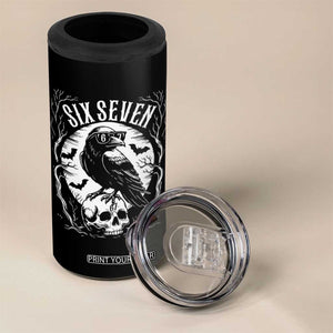 Gothic Raven Brainrot Six Seven 4 in 1 Can Cooler Tumbler Gen Z Alpha Gift TS12 Print Your Wear
