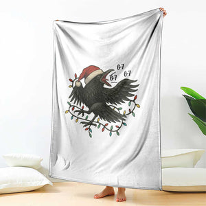 Funny Raven Six Seven Meme Throw Blanket Christmas Gift For Gen Z TS12 Print Your Wear