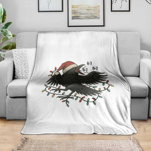 Funny Raven Six Seven Meme Throw Blanket Christmas Gift For Gen Z TS12 Print Your Wear