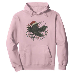 Funny Raven Six Seven Meme Hoodie Christmas Gift For Gen Z TS12 Light Pink Print Your Wear