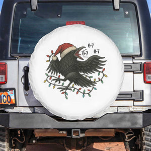 Funny Raven Six Seven Meme Spare Tire Cover Christmas Gift For Gen Z TS12 No hole White Print Your Wear