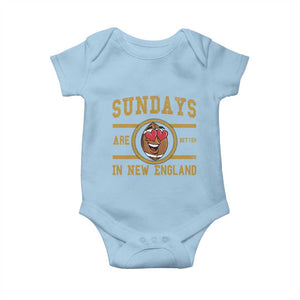 Sundays Are Better In NE Baby Onesie Game Day Lover Gift TS12 Light Blue Print Your Wear