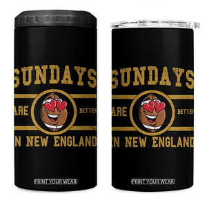 Sundays Are Better In NE 4 in 1 Can Cooler Tumbler Game Day Lover Gift TS12 One Size: 16 oz Black Print Your Wear
