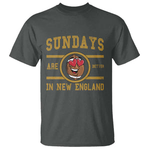 Sundays Are Better In NE T Shirt Game Day Lover Gift TS12 Dark Heather Print Your Wear