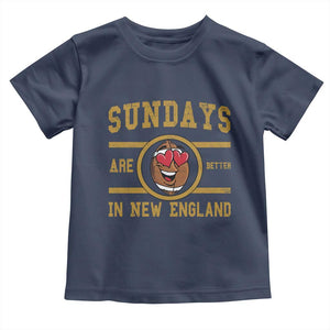 Sundays Are Better In NE Toddler T Shirt Game Day Lover Gift TS12 Navy Print Your Wear