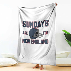 Sundays Are For NE Throw Blanket Game Day Lover Gift TS12 Print Your Wear