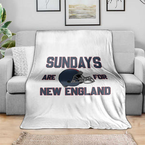 Sundays Are For NE Throw Blanket Game Day Lover Gift TS12 Print Your Wear