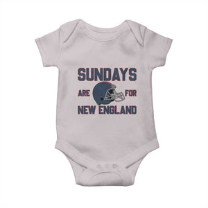 Sundays Are For NE Baby Onesie Game Day Lover Gift TS12 Ice Gray Print Your Wear