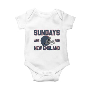 Sundays Are For NE Baby Onesie Game Day Lover Gift TS12 White Print Your Wear