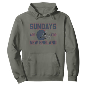 Sundays Are For NE Hoodie Game Day Lover Gift TS12 Military Green Print Your Wear