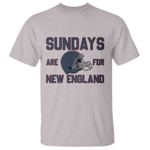 Sundays Are For NE T Shirt Game Day Lover Gift TS12 Ice Gray Print Your Wear