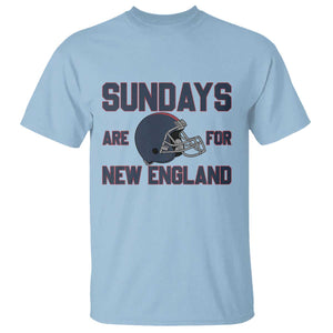 Sundays Are For NE T Shirt Game Day Lover Gift TS12 Light Blue Print Your Wear