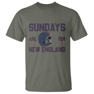 Sundays Are For NE T Shirt Game Day Lover Gift TS12 Military Green Print Your Wear