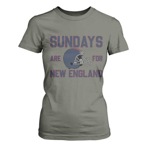 Sundays Are For NE T Shirt For Women Game Day Lover Gift TS12 Military Green Print Your Wear