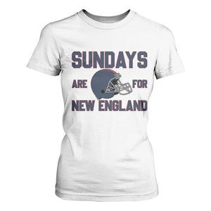 Sundays Are For NE T Shirt For Women Game Day Lover Gift TS12 White Print Your Wear