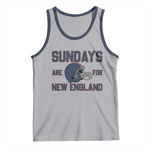 Sundays Are For NE Tank Top Game Day Lover Gift TS12 Athletic Heather Navy Print Your Wear