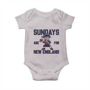 Sundays Are For NE Baby Onesie Game Day Sports Fan Gift TS12 Ice Gray Print Your Wear