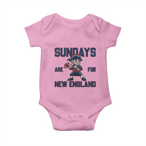 Sundays Are For NE Baby Onesie Game Day Sports Fan Gift TS12 Light Pink Print Your Wear