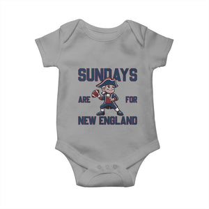 Sundays Are For NE Baby Onesie Game Day Sports Fan Gift TS12 Sport Gray Print Your Wear