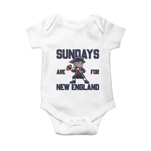 Sundays Are For NE Baby Onesie Game Day Sports Fan Gift TS12 White Print Your Wear