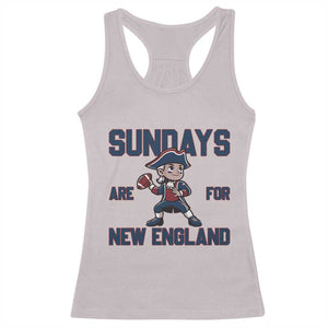 Sundays Are For NE Racerback Tank Top Game Day Sports Fan Gift TS12 Ice Gray Print Your Wear