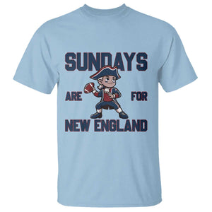 Sundays Are For NE T Shirt Game Day Sports Fan Gift TS12 Light Blue Print Your Wear