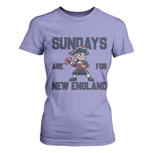 Sundays Are For NE T Shirt For Women Game Day Sports Fan Gift TS12 Violet Print Your Wear
