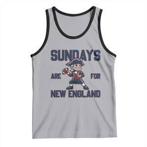 Sundays Are For NE Tank Top Game Day Sports Fan Gift TS12 Athletic Heather Black Print Your Wear