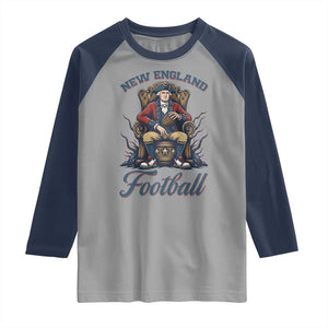 Funny George Washington NE Football Lover Gift Raglan Shirt TS12 Sport Gray Navy Print Your Wear
