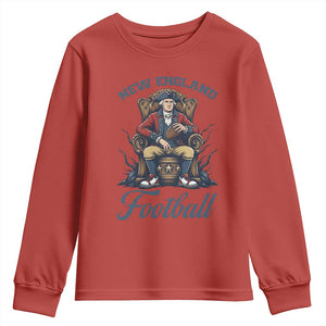 Funny George Washington NE Football Lover Gift Youth Sweatshirt TS12 Red Print Your Wear